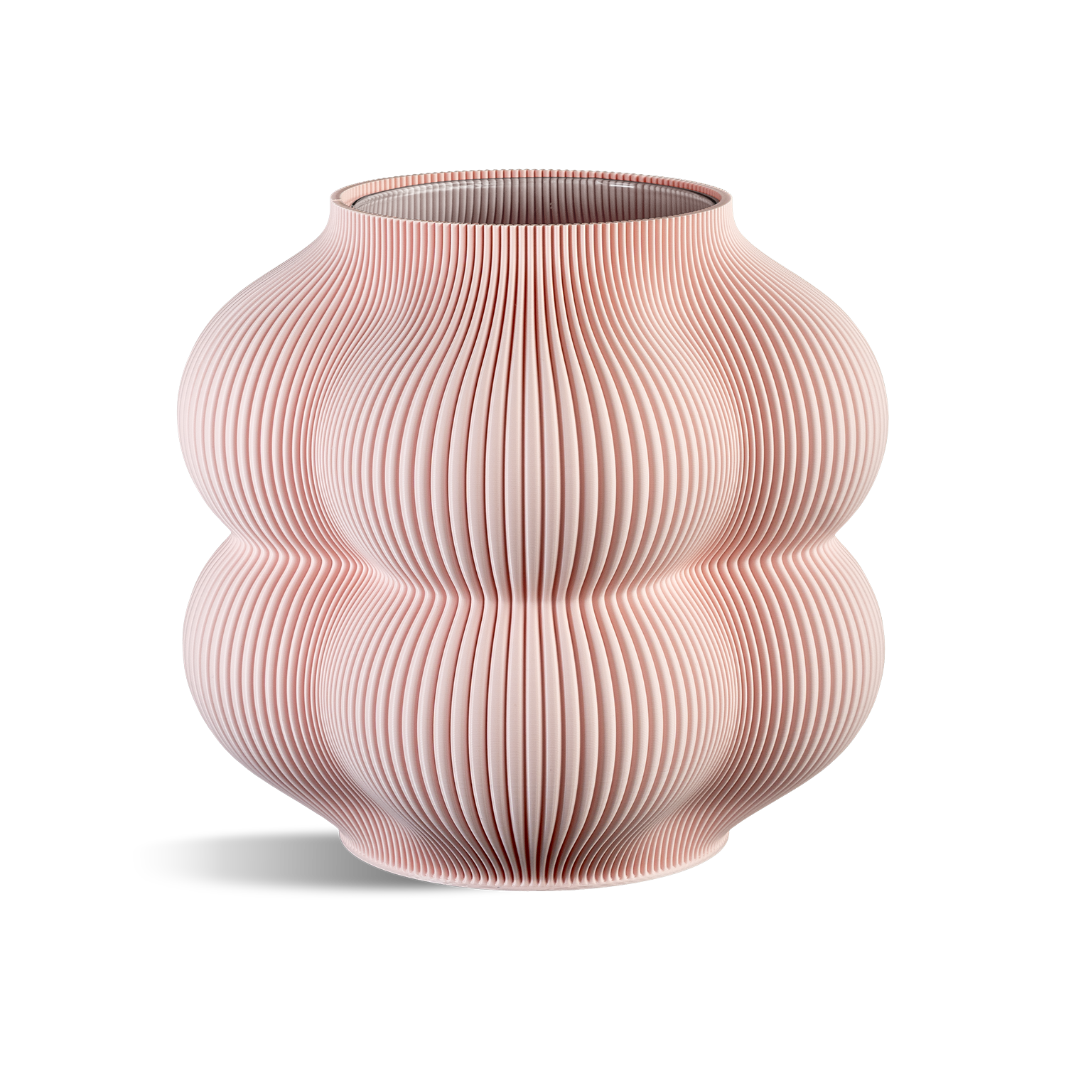 Big Peach Vase: Taupe