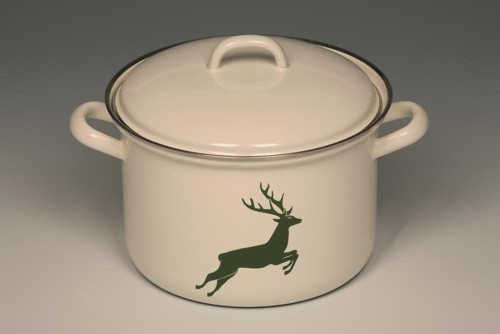 Enamel Single-Handed Pot