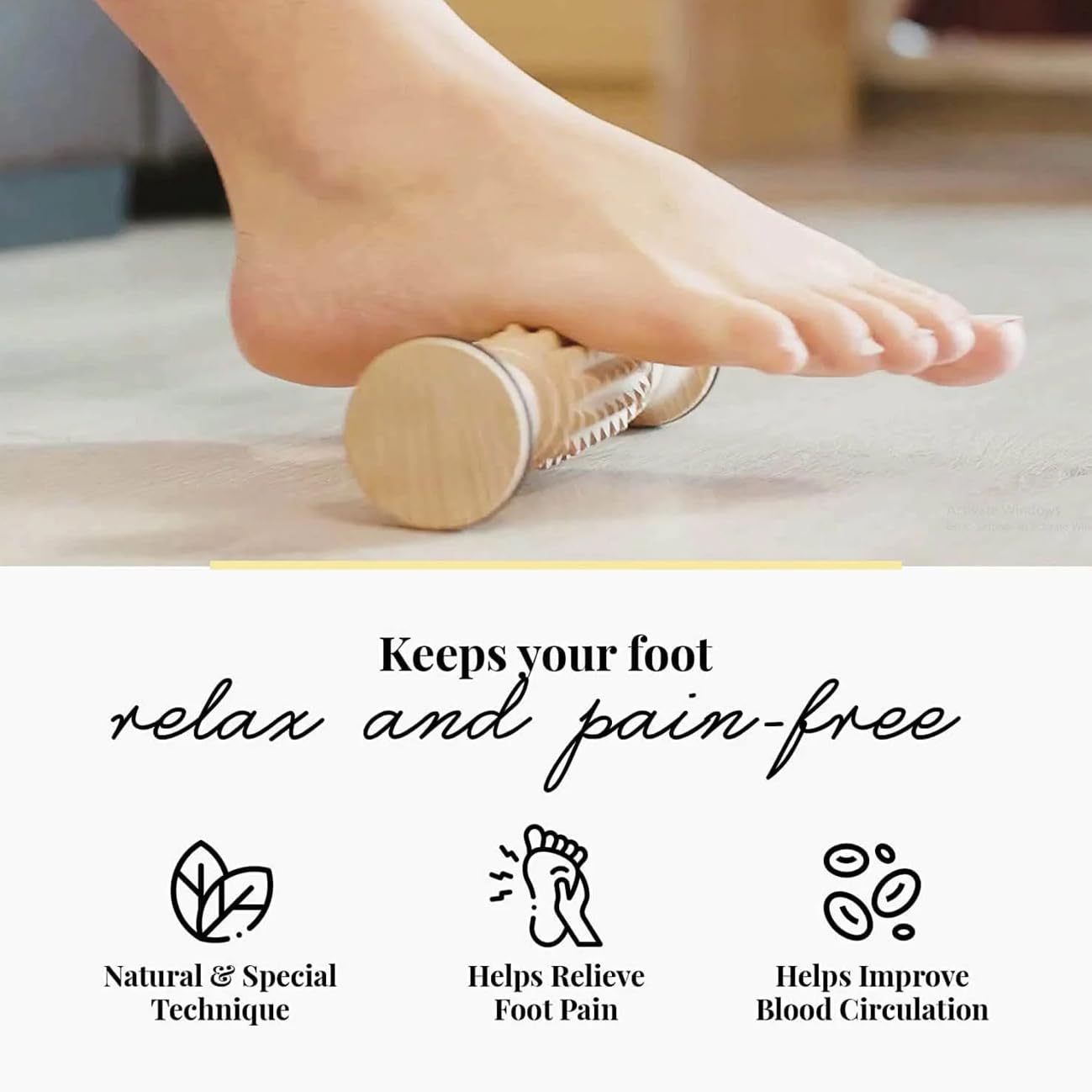 Wooden Foot Massager