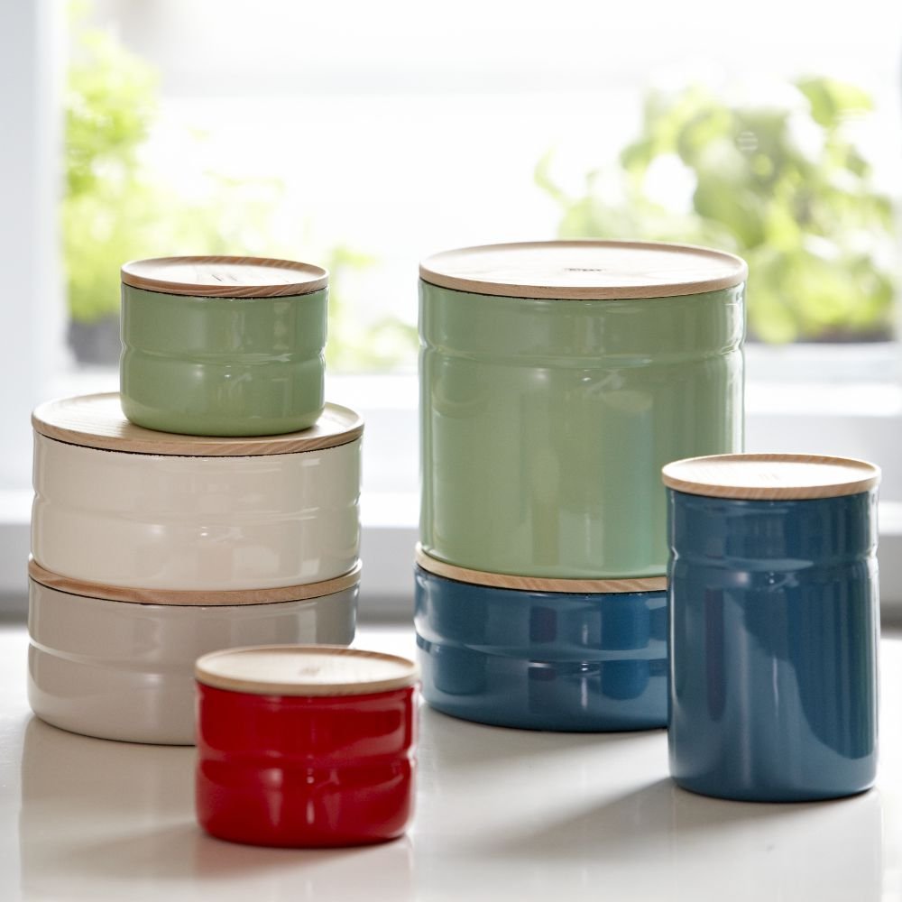 Enamel Vacuum Storage Container Large
