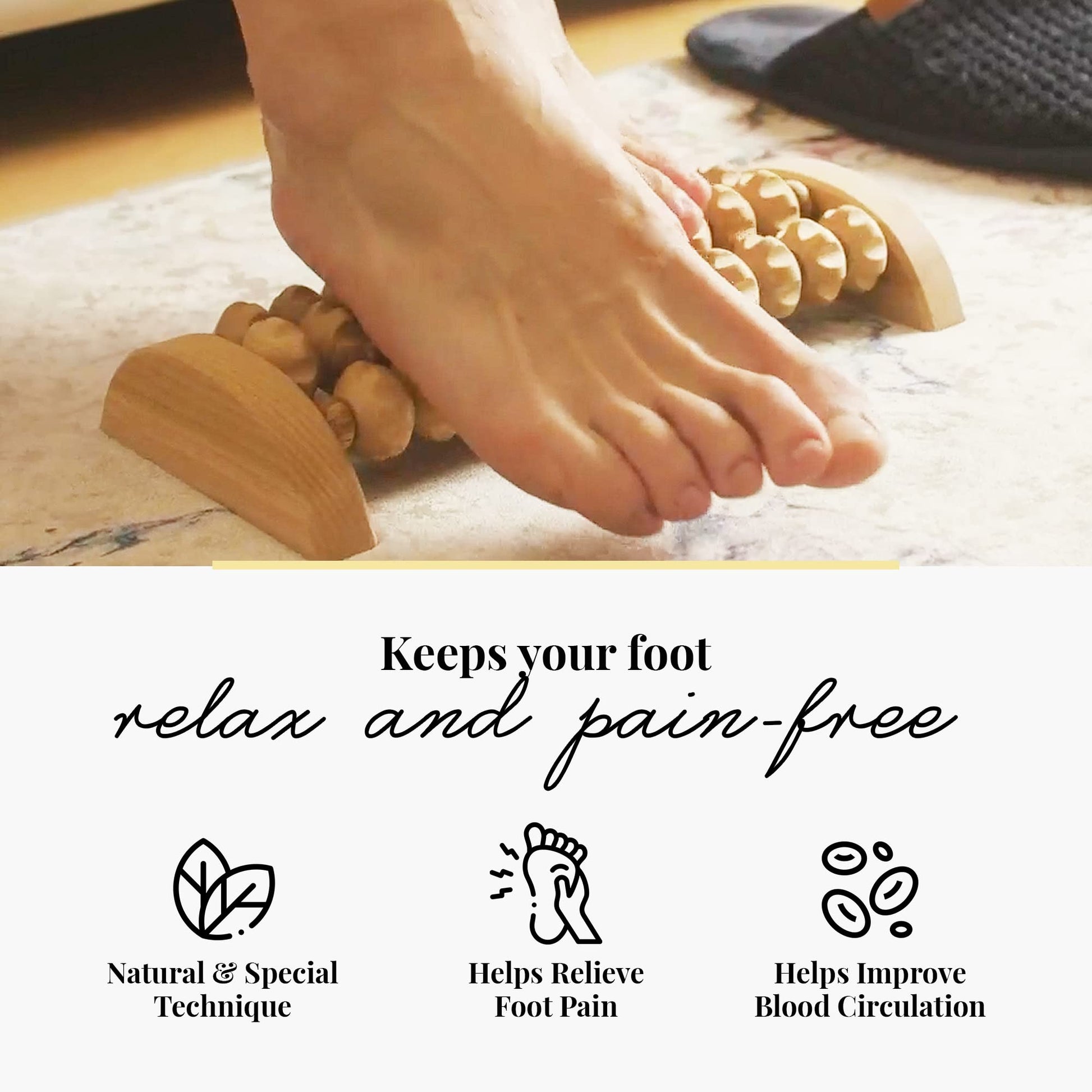Wooden Foot Massager