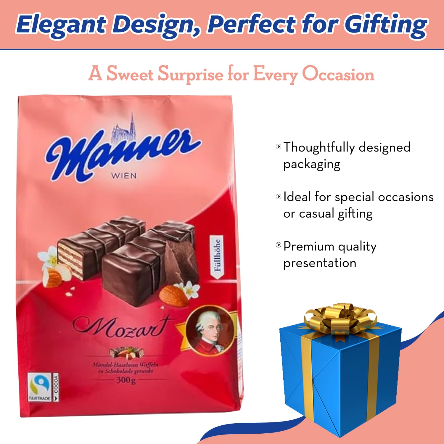 Original Manner Mozart Mignon Wafer