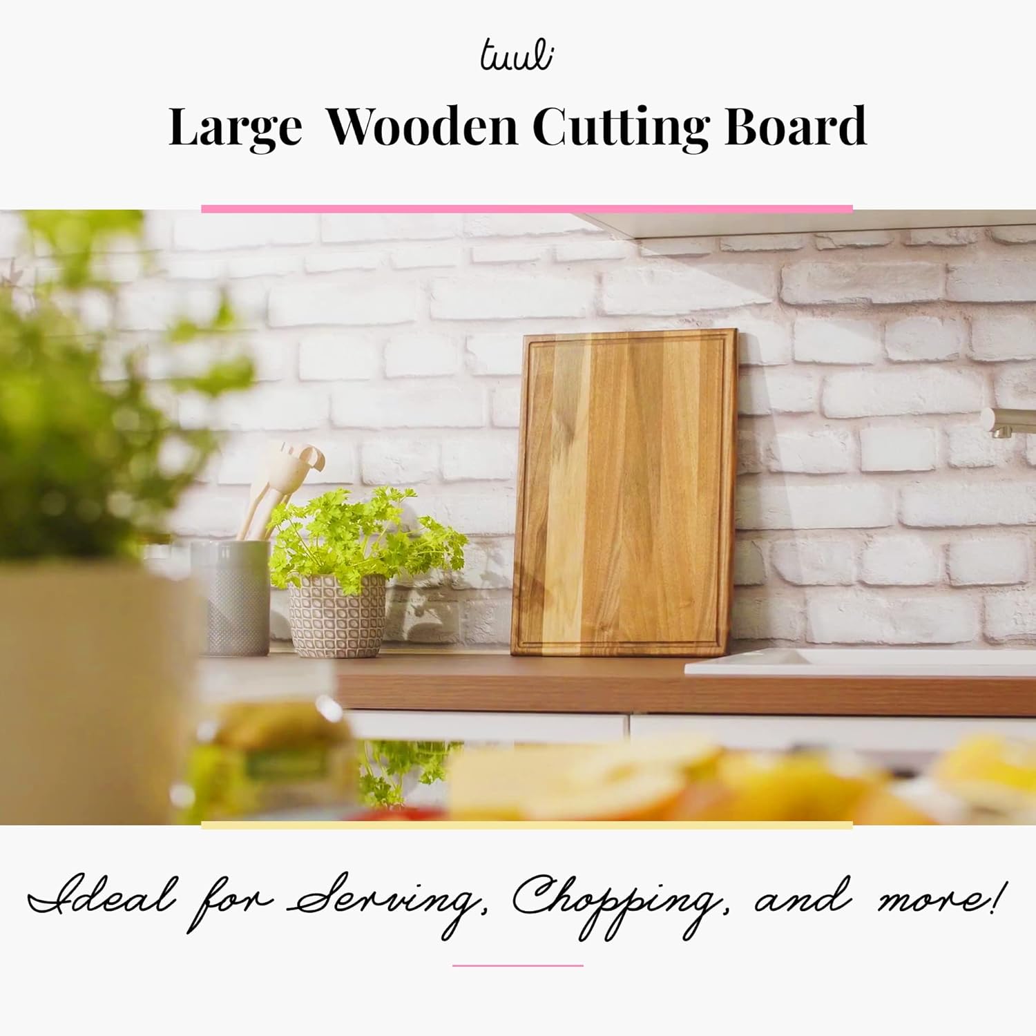 Large Wooden Cutting Board Walnut