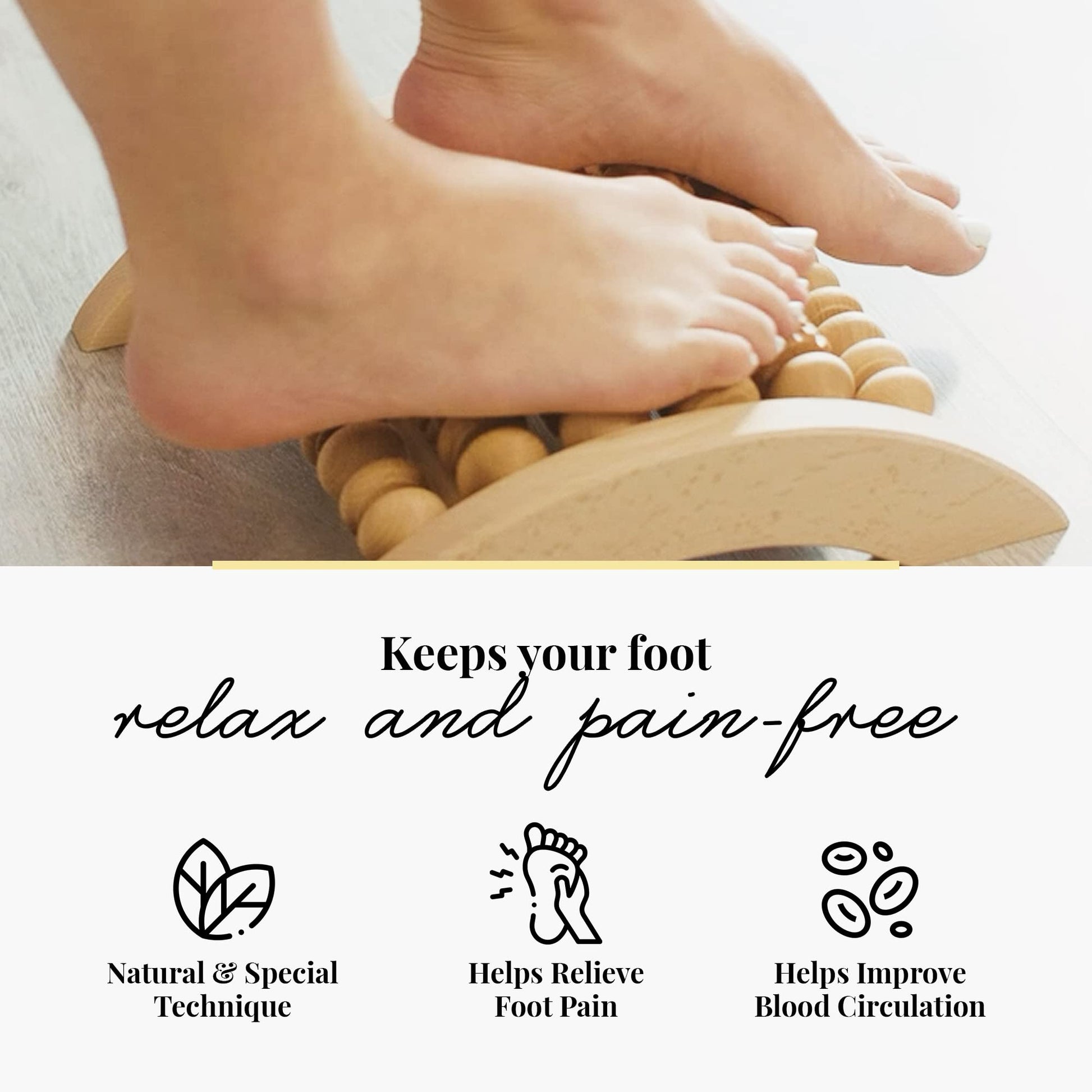 Wooden Foot Massager