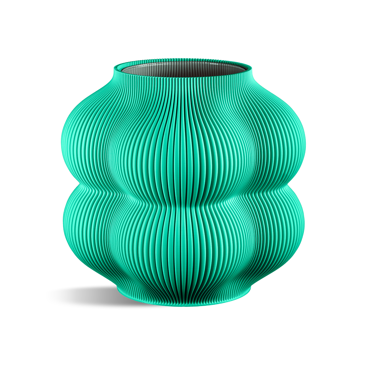 Big Peach Vase: Taupe