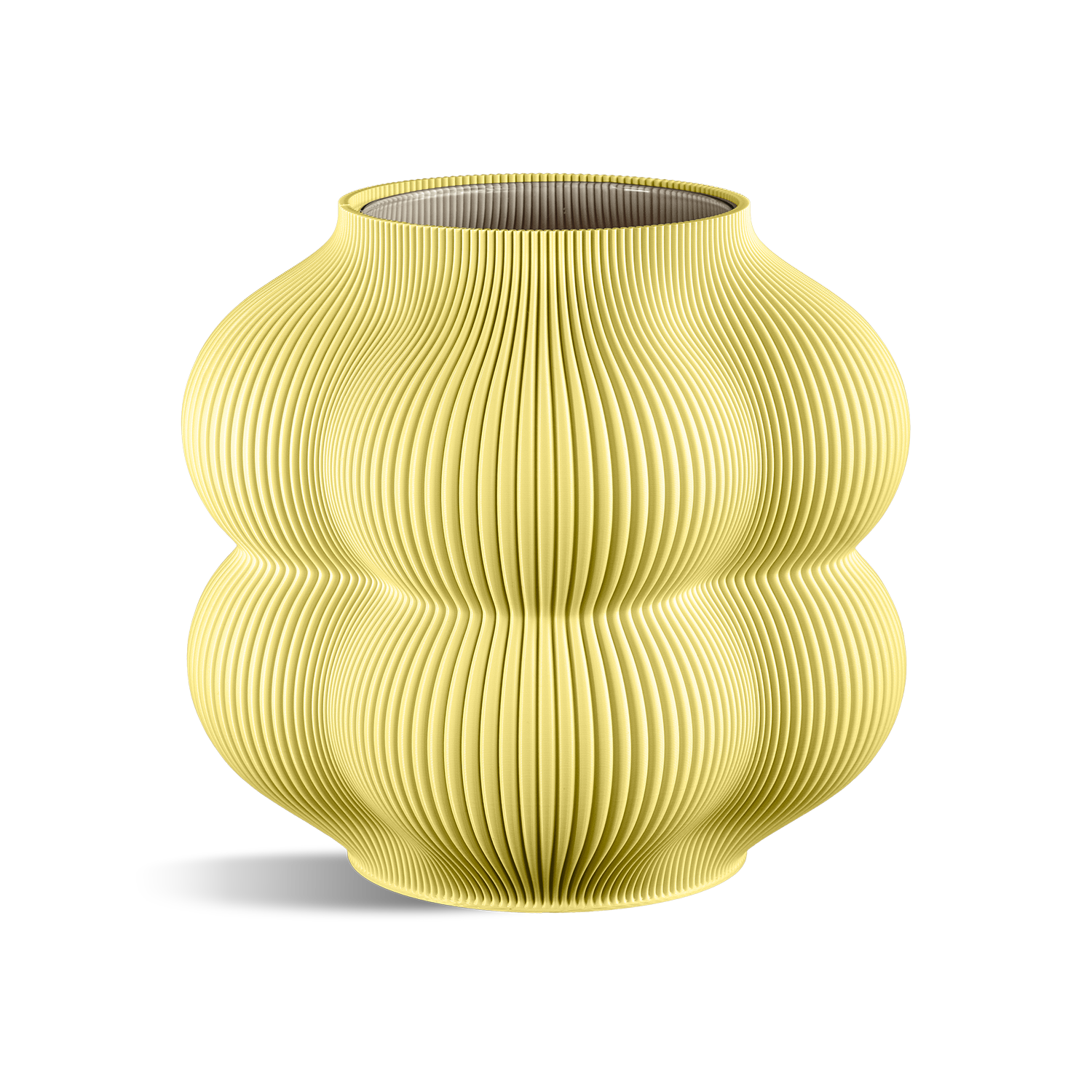 Big Peach Vase: Taupe
