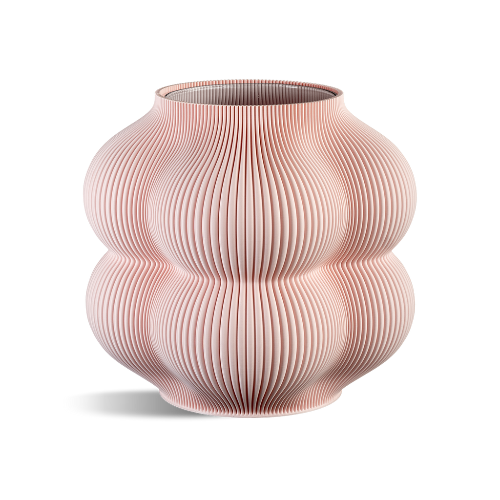 Big Peach Vase: Taupe