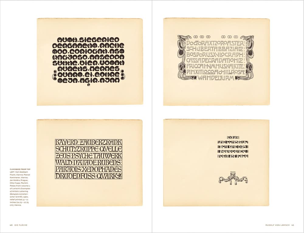 Die Fläche: Design and Lettering of the Vienna Secession
