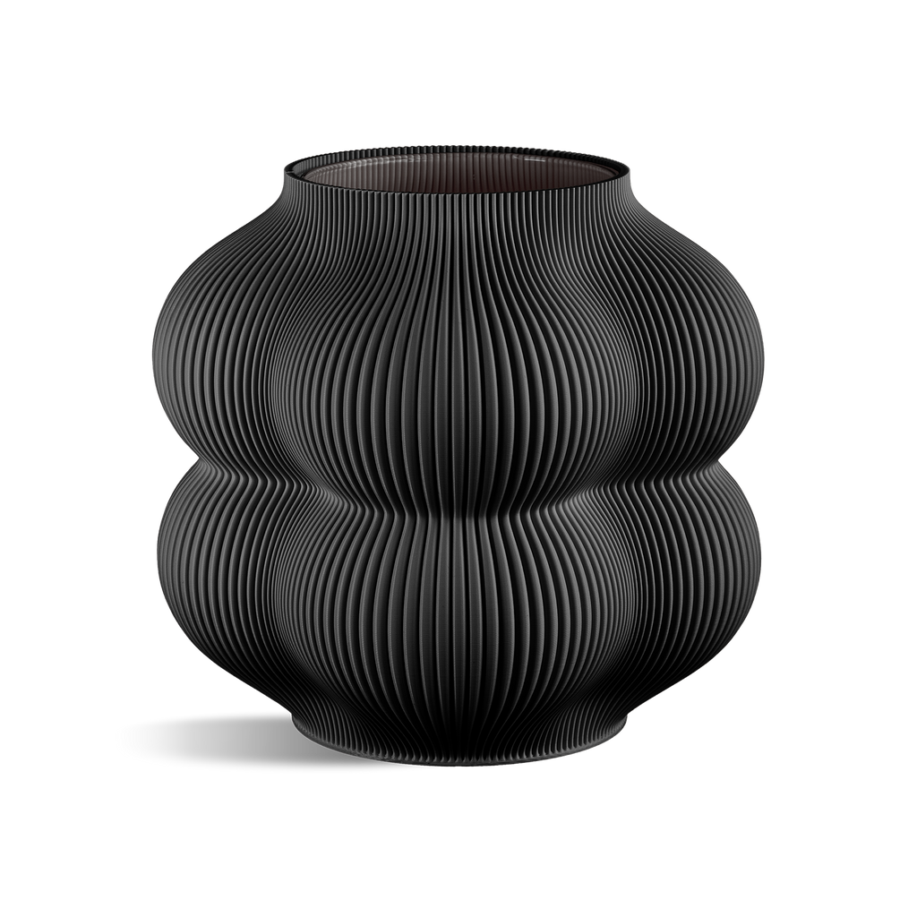 Big Peach Vase: Taupe