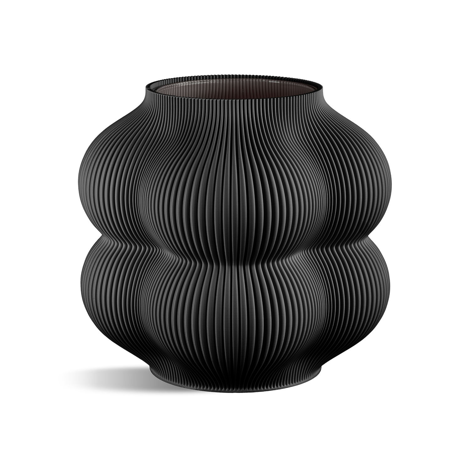 Big Peach Vase: Taupe