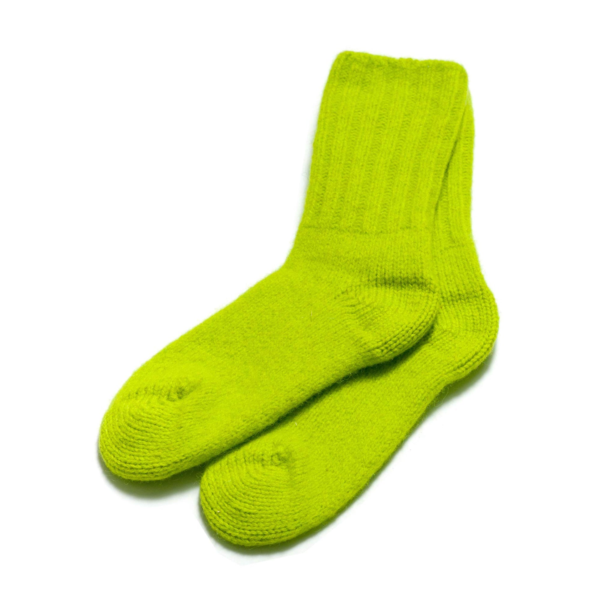 Boiled Wool Hand Knit Calf Socks