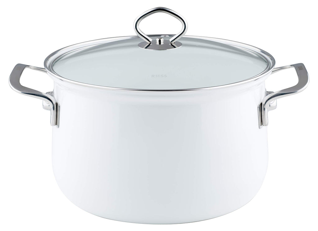 Enamel Pot with Lid