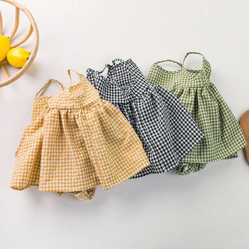 Annie & Charles® Bloomer ASTRID Dress: Yellow/white / 18-24 M