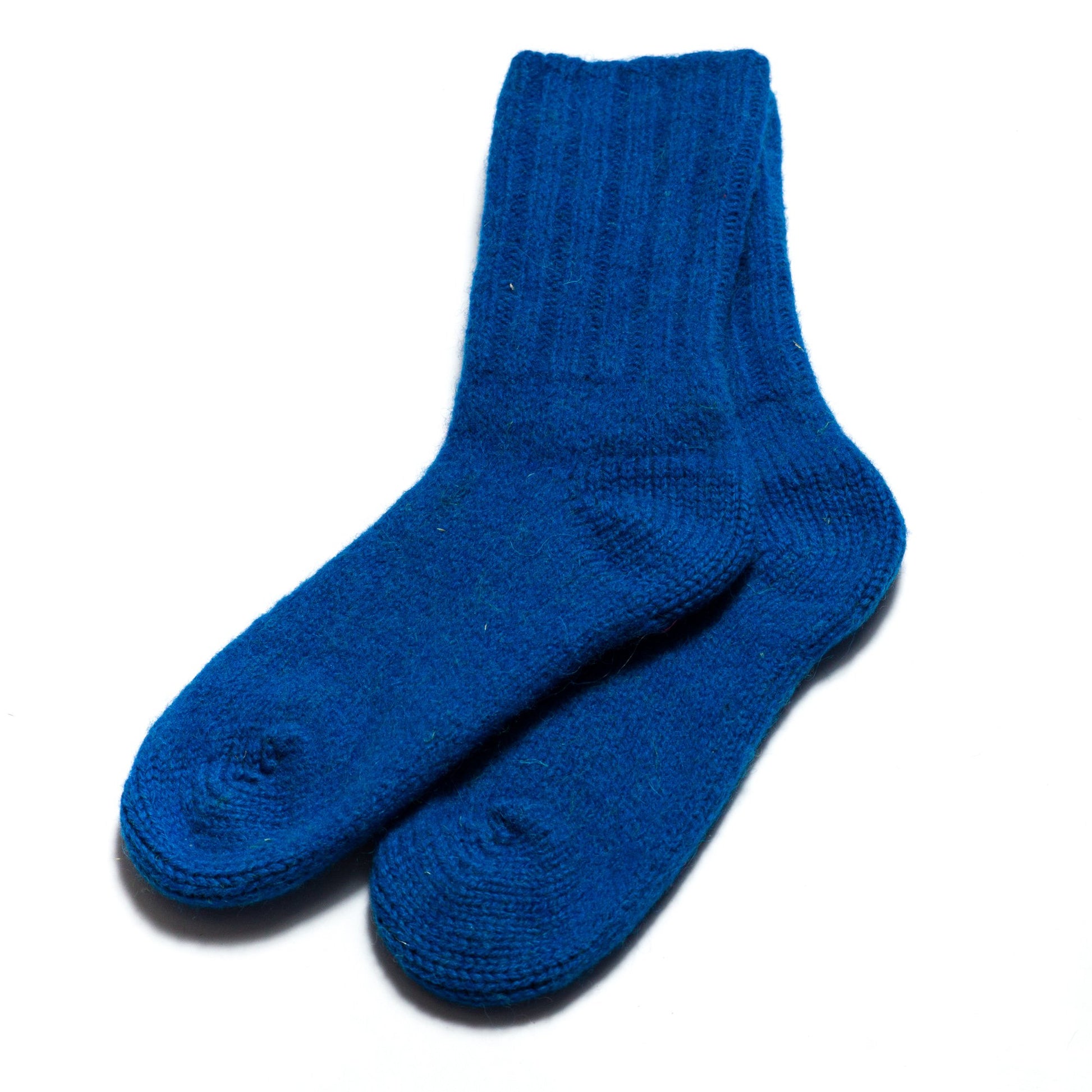 Boiled Wool Hand Knit Calf Socks