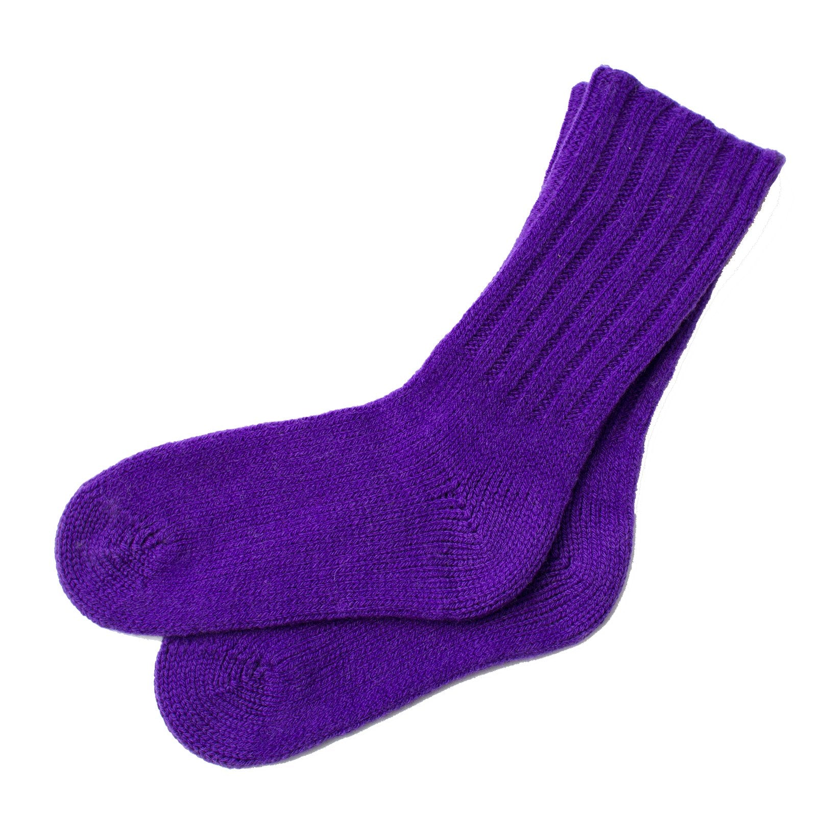 Boiled Wool Hand Knit Calf Socks