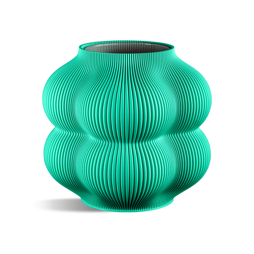 Big Peach Vase: Taupe
