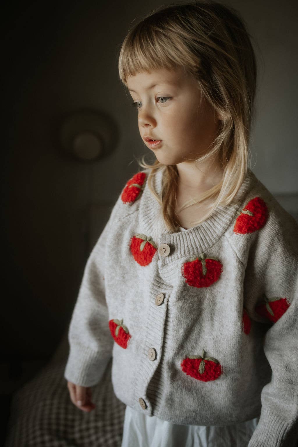 Annie & Charles® Cardigan STRAWBERRY: 2-3 Y