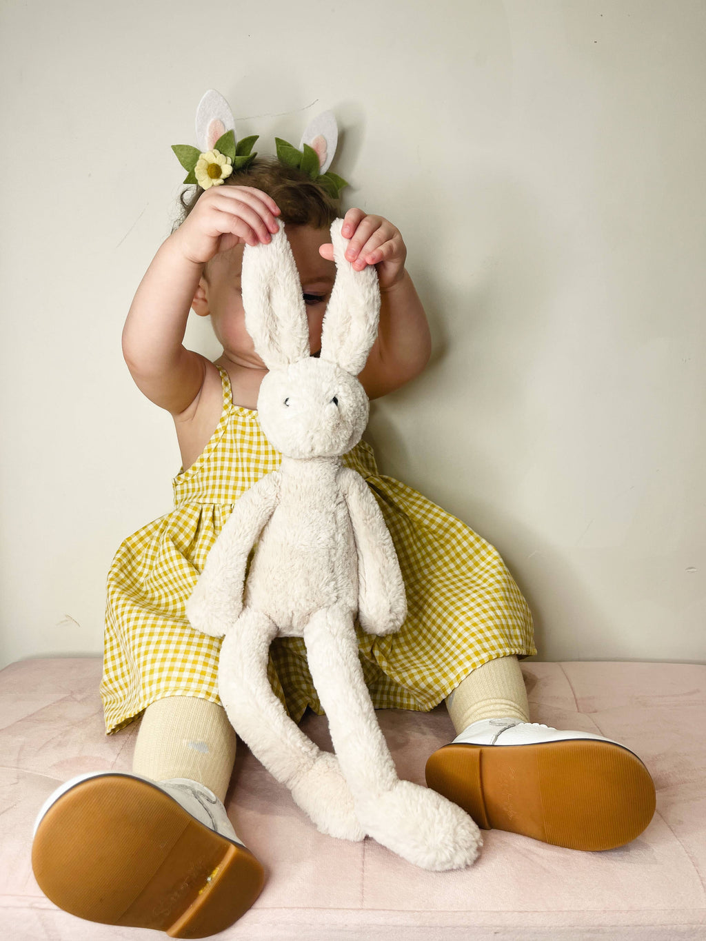 Annie & Charles® Bloomer ASTRID Dress: Yellow/white / 18-24 M