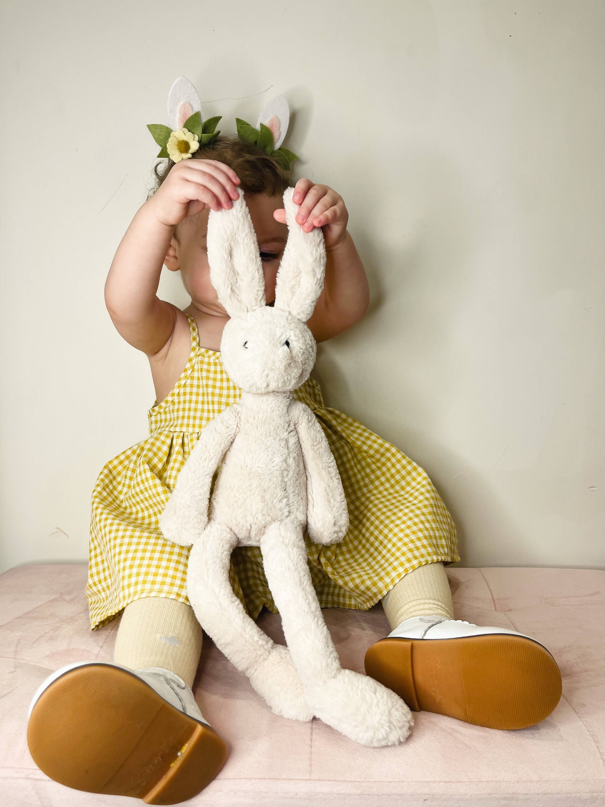 Annie & Charles® Bloomer ASTRID Dress: Yellow/white / 18-24 M