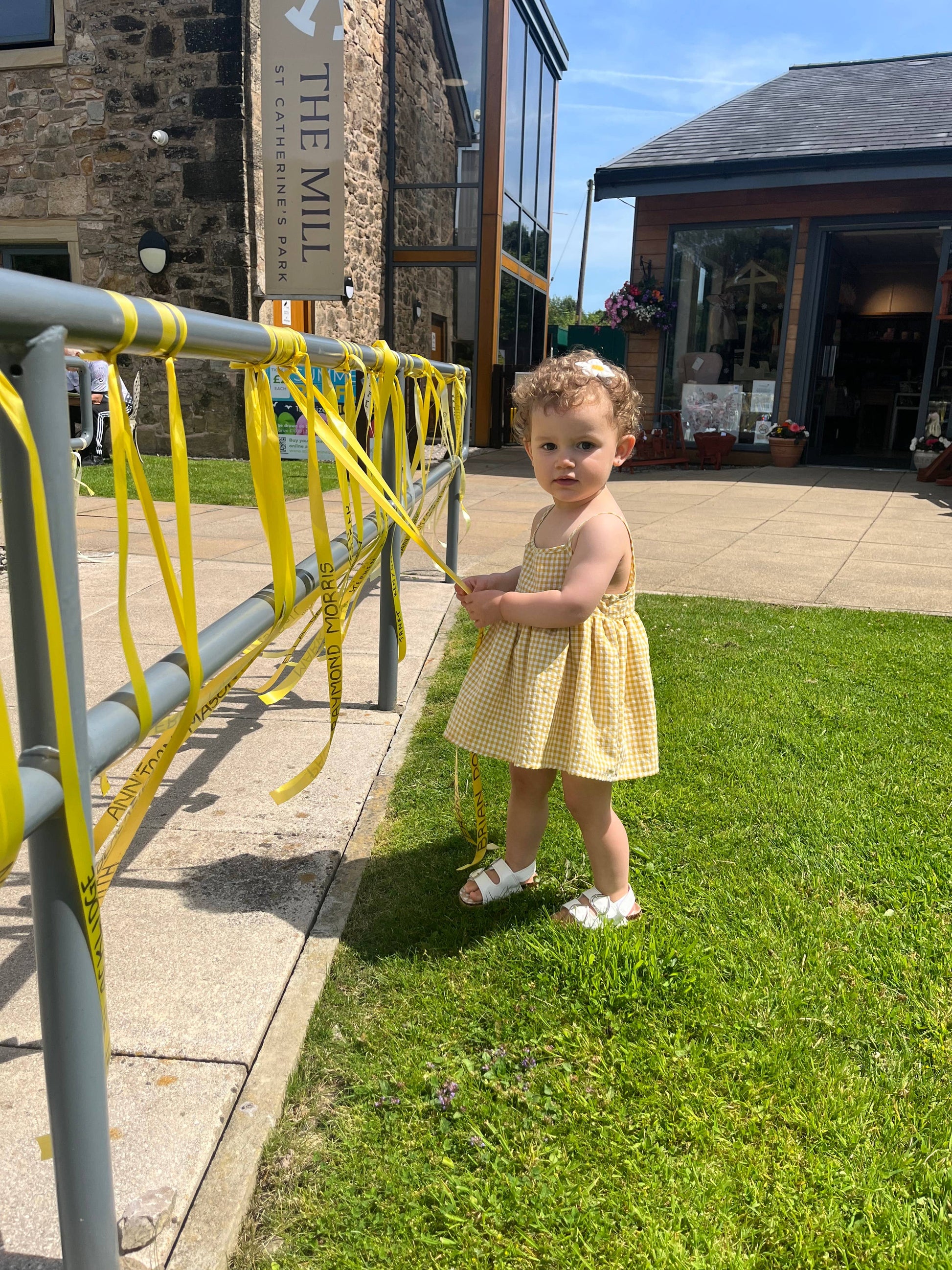 Annie & Charles® Bloomer ASTRID Dress: Yellow/white / 18-24 M