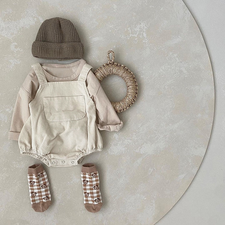 Annie & Charles® Baby Bloomer: Brown checkered / 6-12 M