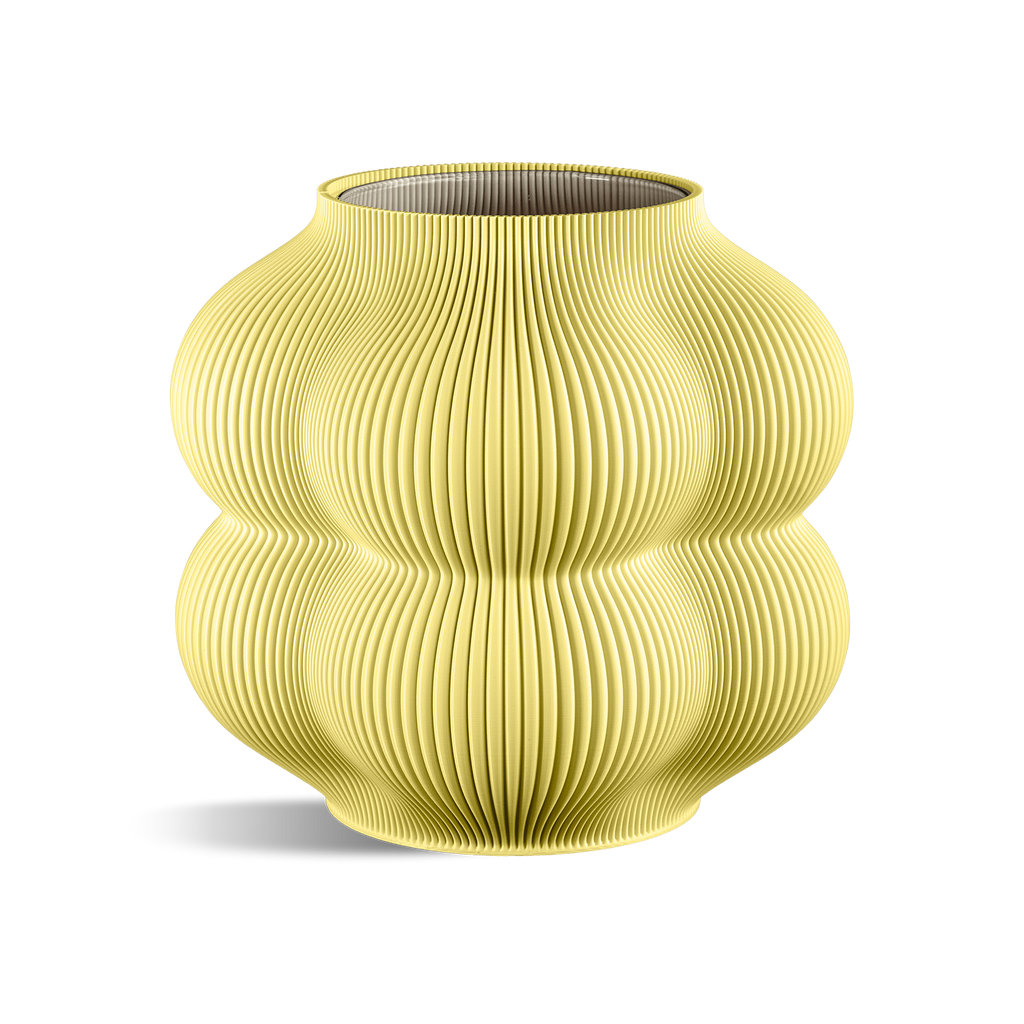 Big Peach Vase: Taupe
