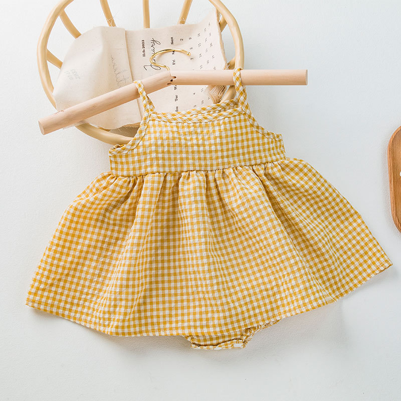 Annie & Charles® Bloomer ASTRID Dress: Yellow/white / 18-24 M